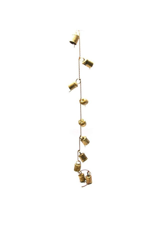 SkyWalker Metal Brass Bell Hanging String (Golden, 40 X 30 Inch) - Image 2