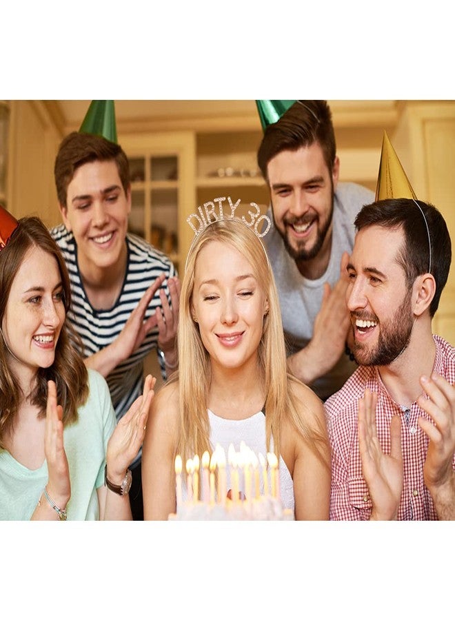 AOPRIE شريط رأس وساتش عيد الميلاد الثلاثين المتسخ من AOPRIE للنساء، تاج عيد الميلاد الذهبي، إكسسوارات شعر مرصعة بالأحجار الكريمة، مجموعات هدايا عيد الميلاد - Image 3