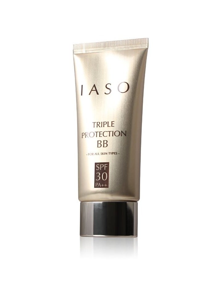 iaso IASO Triple Protection BB Cream SPF30 PA++, Lightweight Formula, Dewy texture, Instant & Even-Toned, Flawless Look,  Natural Beige, Made in Korea  - Image 1