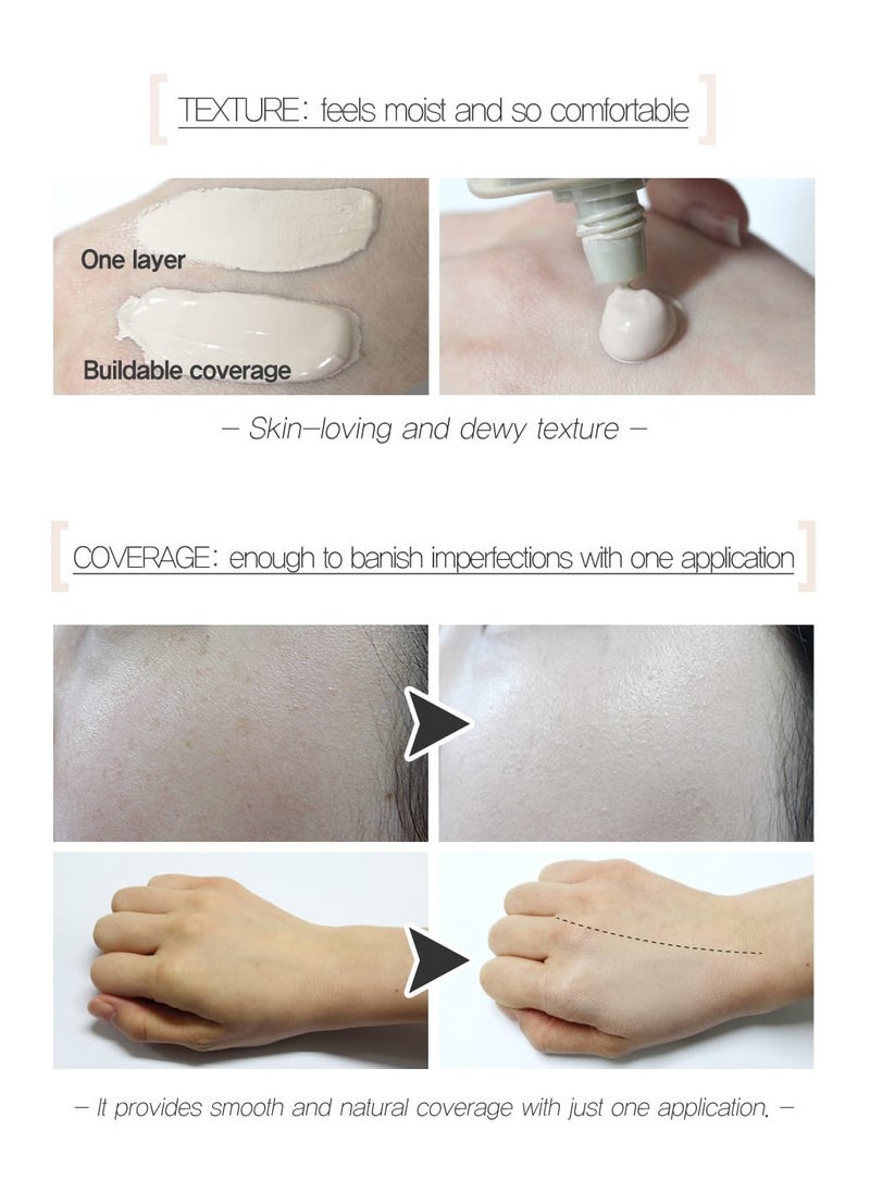 iaso IASO Triple Protection BB Cream SPF30 PA++, Lightweight Formula, Dewy texture, Instant & Even-Toned, Flawless Look,  Natural Beige, Made in Korea  - Image 5