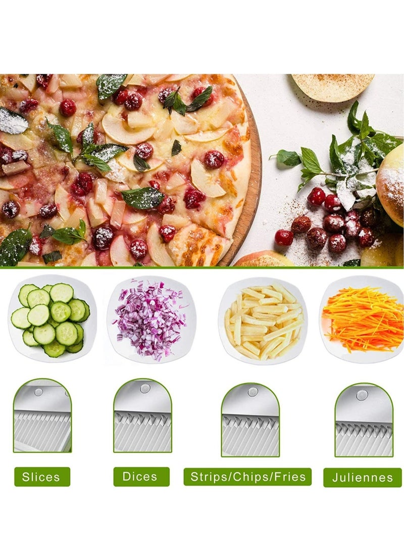Raxoom Vegetable Cutter Mandoline Slicer,Once For All.Food Chopper,Dicer Fruit,French Fry Julinner - Image 3