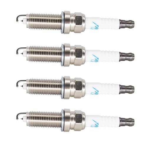 OXCANO 93501 Iridium Platinum Spark Plugs Compatible with Acura ILX Honda Accord Infiniti EX35 Lexus CT200h Mazda 3, Compatible with Nissan Altima Pontiac Vibe Scion XD Subaru Crosstrek Toyota Corolla - Image 1