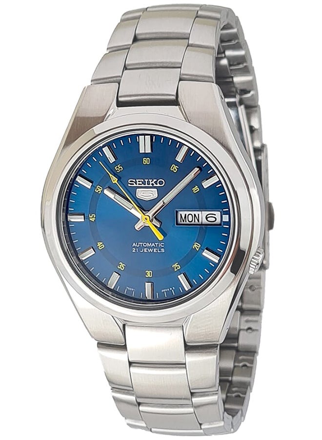 Seiko ساعة يد أوتوماتيكية للرجال من الفولاذ المقاوم للصدأ على شكل دائري أنالوج SNK615K1 - 37 مم - Image 1