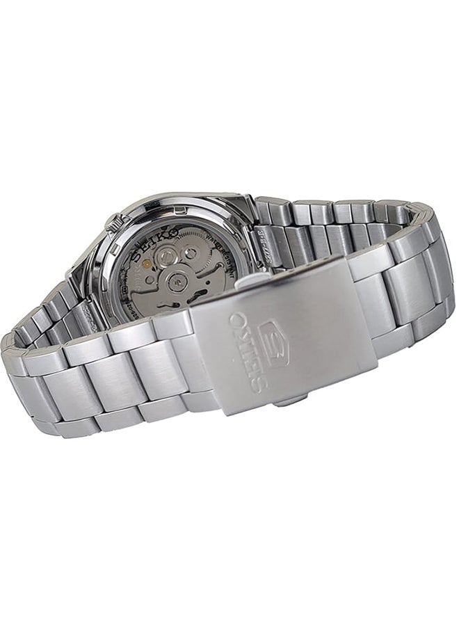 Seiko ساعة يد أوتوماتيكية للرجال من الفولاذ المقاوم للصدأ على شكل دائري أنالوج SNK615K1 - 37 مم - Image 3
