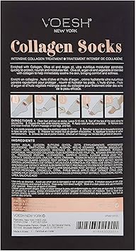 Voesh Collagen Socks For Feet Collagen Foot Mask for Men and Women Moisturizing Socks to Repair Dry Feet Spa Pedicure Treatment for Cracked Heels Pedicure Glove - Image 2