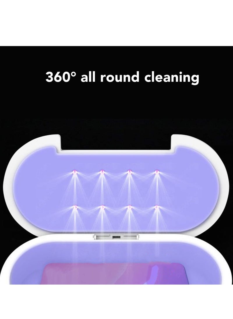 UV Light Sanitizer Box, Protable Sanitizer Sterilizer Cleaner Box, Voice Broadcast Clean Sterilizer Box Storage Organizer for Nail, Tweezers, Hair Salon, Nail Art Tool - Image 3