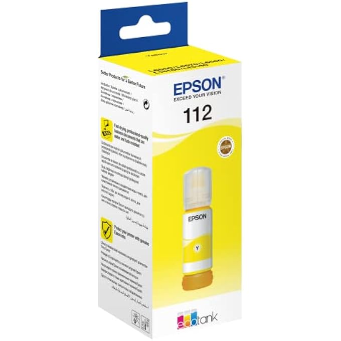 112 ECOTANK PIGMENT YELLOW INK BOTTLE-1PC - Image 3