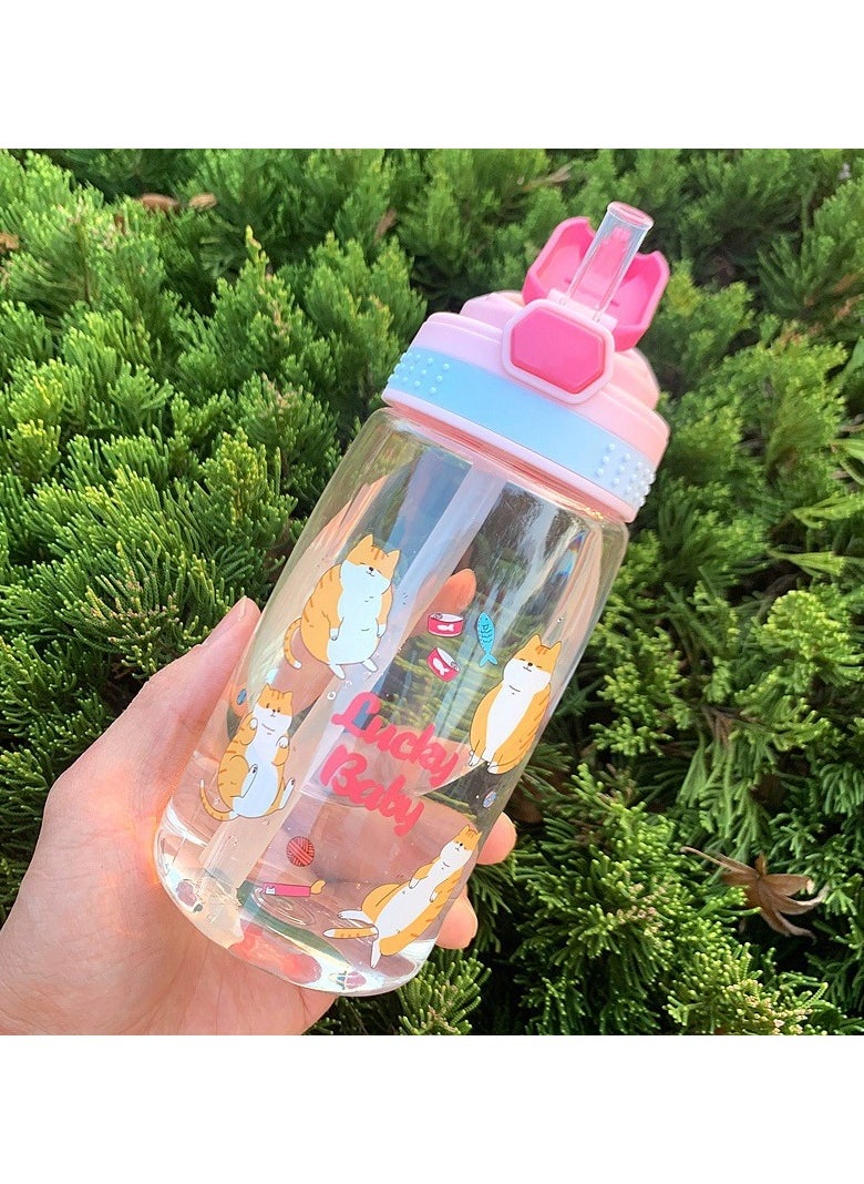 Kids Water Bottle with Straw 480ml Leakproof BPA Free Kids kettle Cute Cartoon Pattern Design Sports Water cup for School Picnic Gift for Girls Boys (Pink) - pzsku/Z1825CC60208475D14EA0Z/45/_/1720432926/a840ac55-3a51-42f6-a9ed-06769f8a77a2