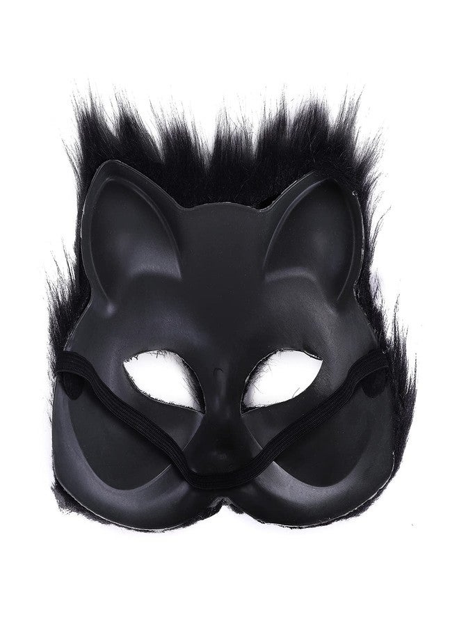 Ibluelover Halloween Mask Animal Mask Half Face Animal Party Cat Masks Cosplay Costume Accessory for Halloween - Image 2