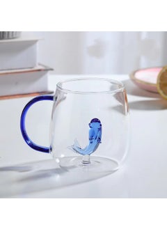 3D Cartoon Animal Glass Cup High Borosilicate(mushroom) dolphin (mushroom) dolphin