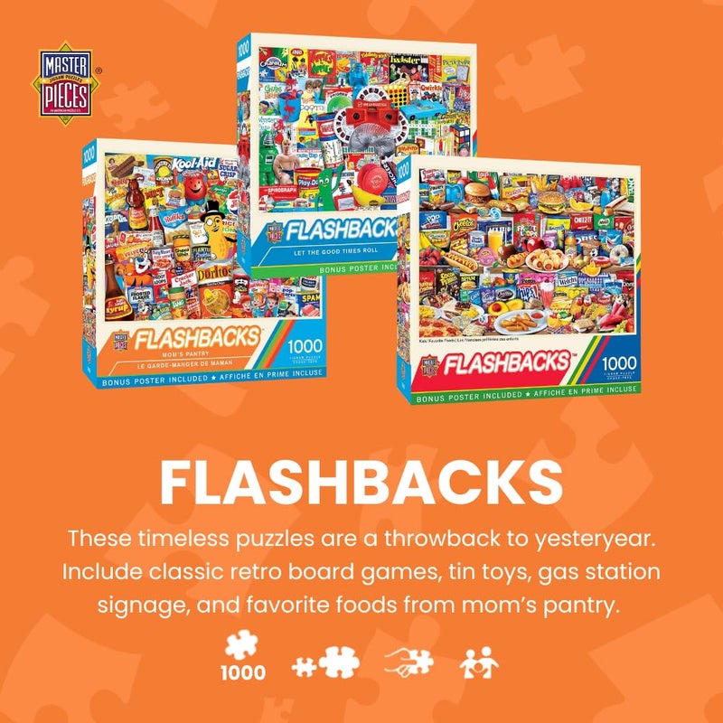 MasterPieces Puzzles 1000 Pieces â€“ Momâ€™s Pantry Collage â€“ Nostalgic 1000 Piece Jigsaw Puzzles for Adults and Family â€“ Challenging Vintage Scene, Non-Glare Finish, Great Adult Puzzles 1000 Pieces Gift - Image 2