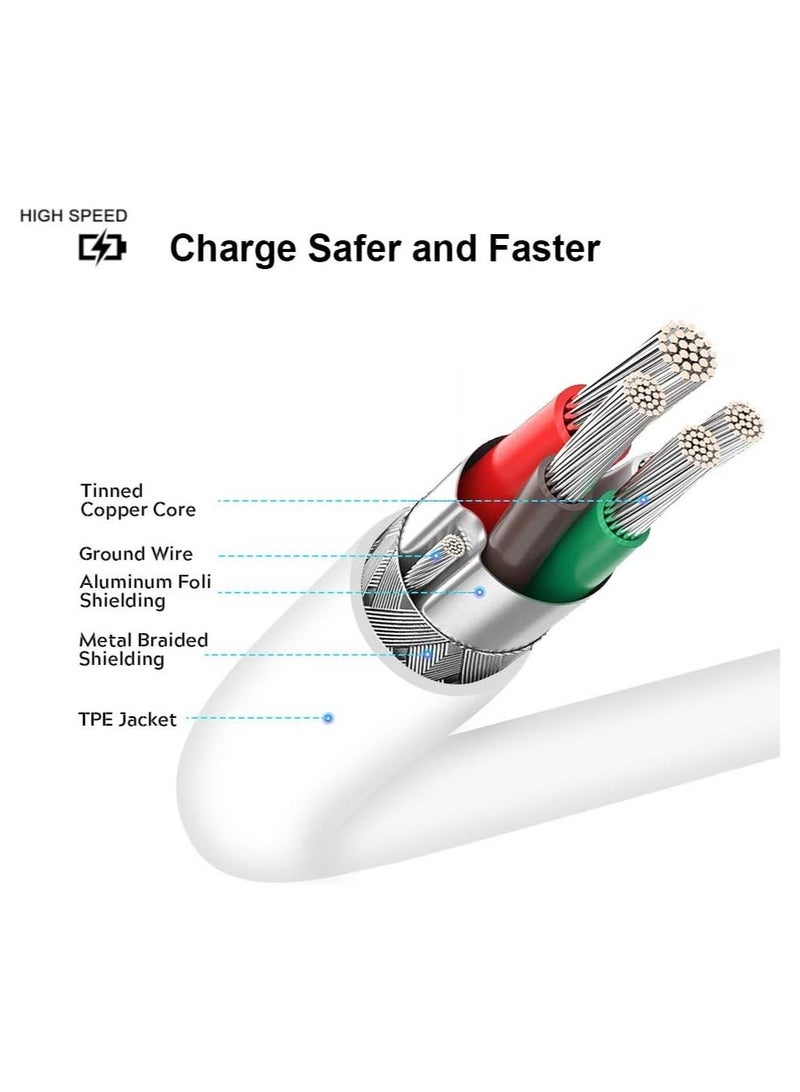 60W Type C Charger Cable, Compatible with iPhone 15, MacBook Pro 2020, iPad Pro 2020, Switch, Samsung Galaxy S20 Plus, S9, S8 Plus, Pixel, Laptops and More Devices (2 Meter) - Image 4