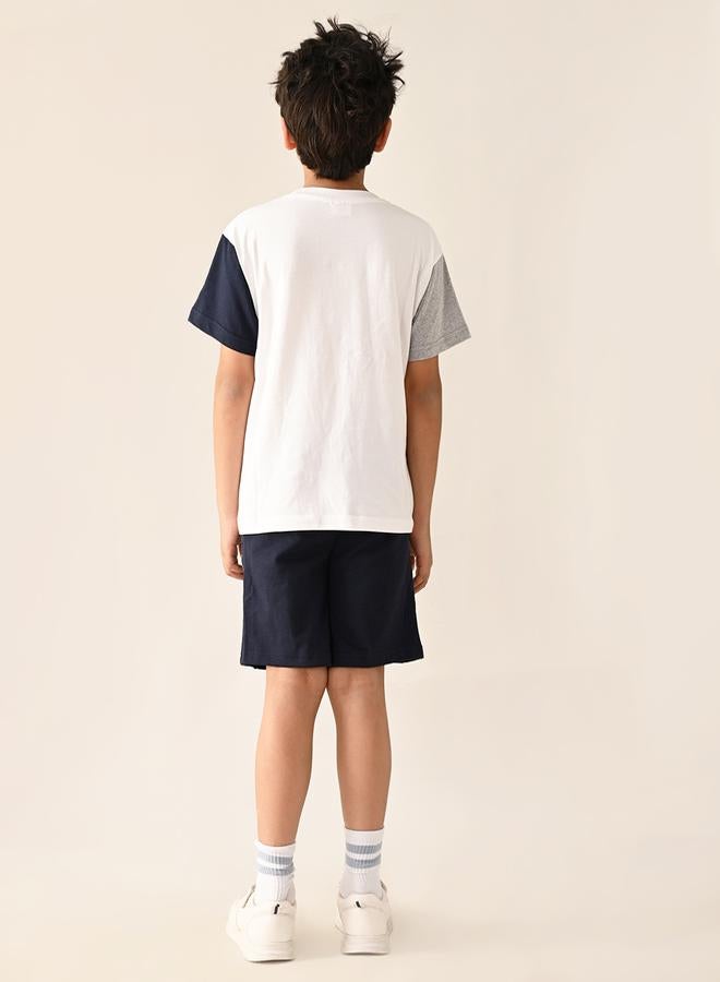 LILPICKS Graphic Print T-Shirt & Short Set by Styli  - Image 5