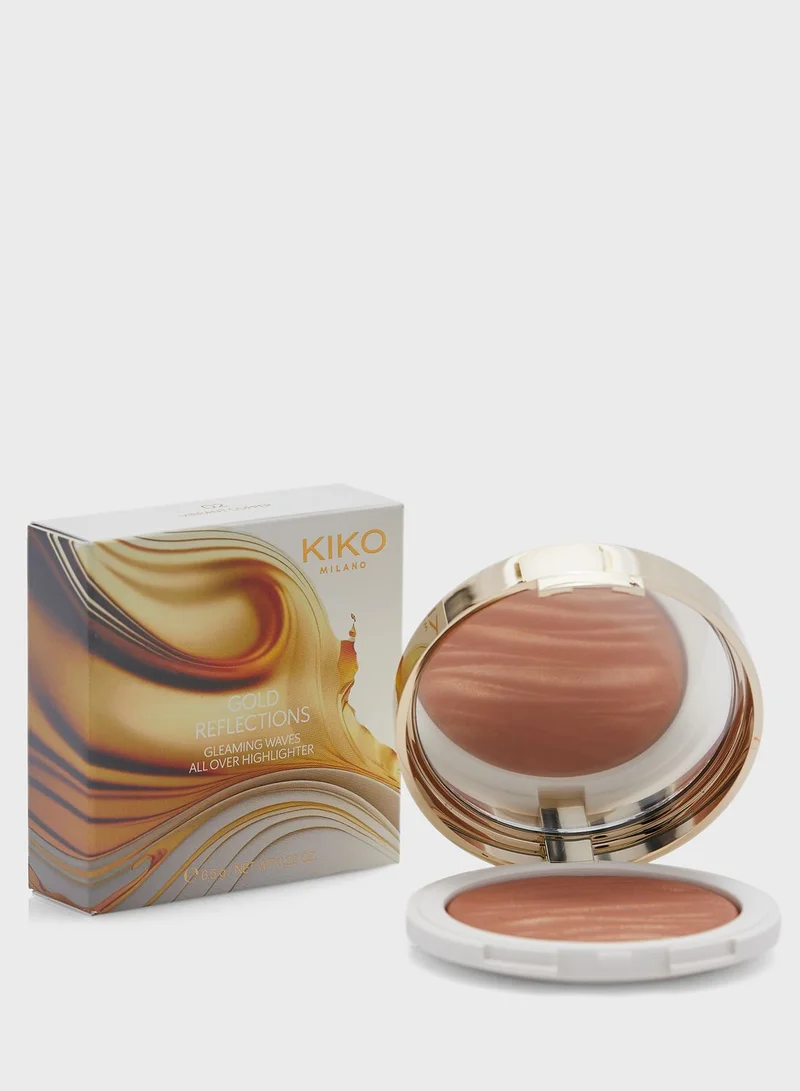KIKO MILANO Gleaming Waves All Over Highlighter - Vibrant Copper