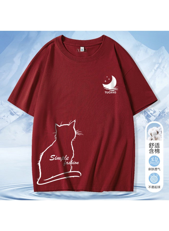 Tucano Trendy Design Pure Cotton T-shirt summer New Arrival Unisex Round Neck Casual Short Sleeve Tee couple Matching Outfit - Image 2