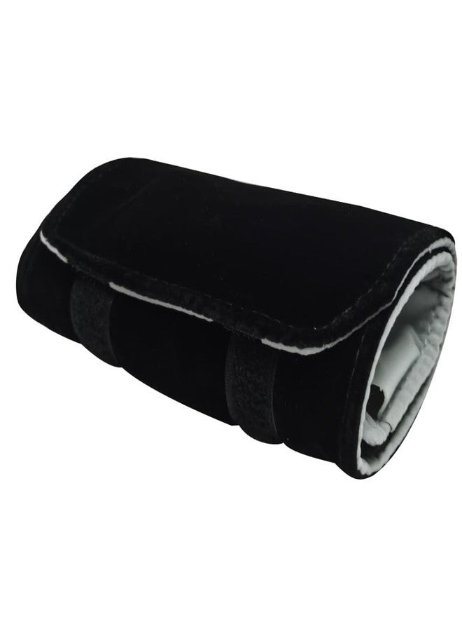 SCIKHEFT Ring holder velvet Pouch Jewelry Travel Roll Small Bag Black and Gray inside For Rings (Black and Gray) - Image 5