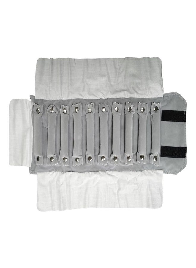 SCIKHEFT Ring holder velvet Pouch Jewelry Travel Roll Small Bag Black and Gray inside For Rings (Black and Gray) - Image 1