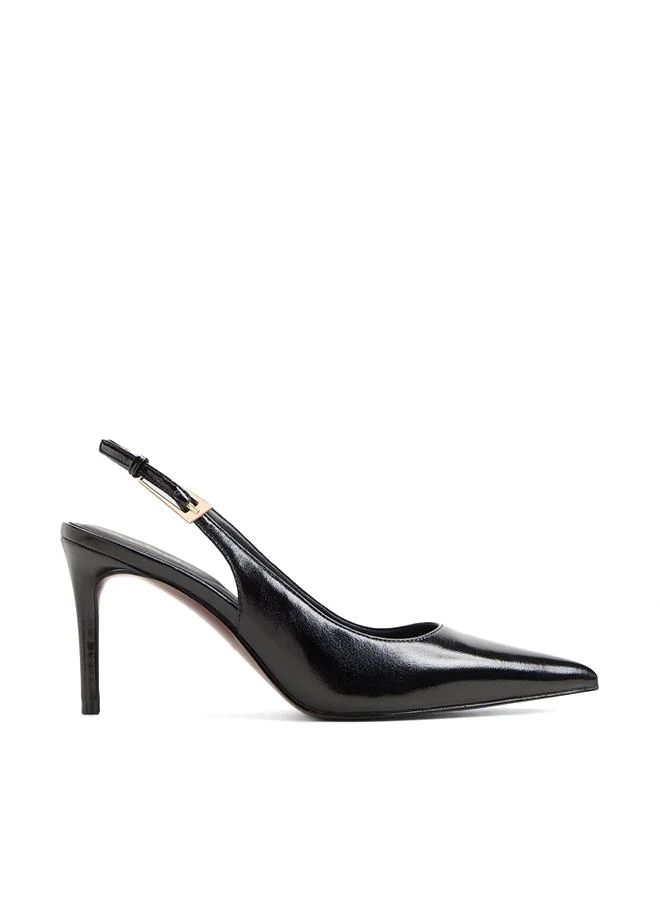 Syliaah Ladies Black Heeled Shoes