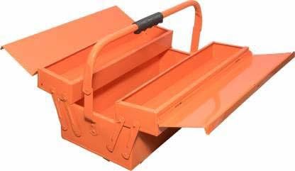 HORSE TOOLS 3 Compartment Metal Tool Box Kit For GarageHousehold Commercial Useage Tool Box With Tray - Image 2