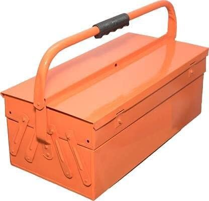 HORSE TOOLS 3 Compartment Metal Tool Box Kit For GarageHousehold Commercial Useage Tool Box With Tray - Image 1