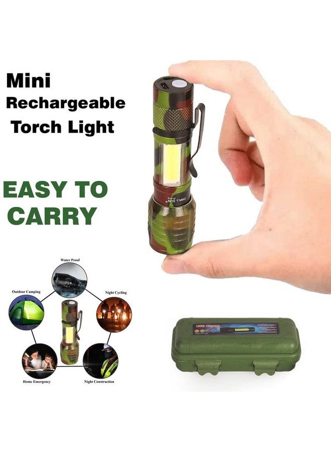 Care4 مصباح يدوي صغير معدني LED | ضوء طوارئ للمنزل قابل لإعادة الشحن، مصباح عسكري، 140 لومن - Image 4