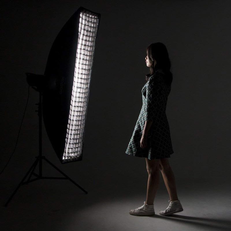 eWINNER All storage space compatible Portable Octagon Round Long strip rectangle Umbrella Softbox Honeycomb Grid for Softbox Studio Flash Speedlite Photography Photo Shooting Video Accessory (22x90CM, Long strip Grid) Changing environment compatible - Image 3