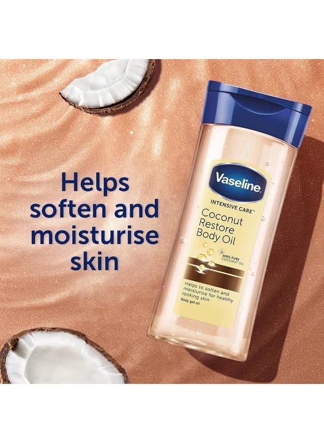Vaseline intensive Care Coconut Restore Body Oil 200ml - Image 2