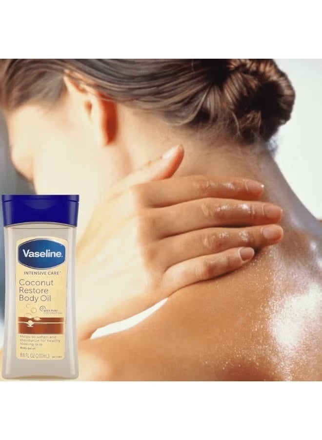 Vaseline intensive Care Coconut Restore Body Oil 200ml - Image 3