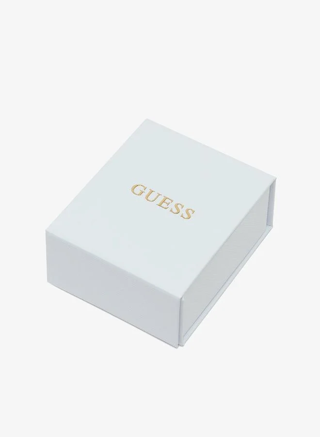 GUESS  23Mm Crystal Cube Double Hoops for Women | Best Price UAE