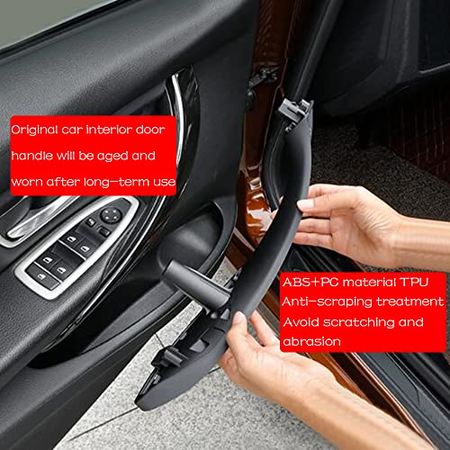 CHUANGHUI Car Door Handle for BMW 3 Series F30 F31 2013-2018 Interior Door Handles Replace Cover Car Door Handle 320i 328i 330i 335i 340i (Black) - Image 2