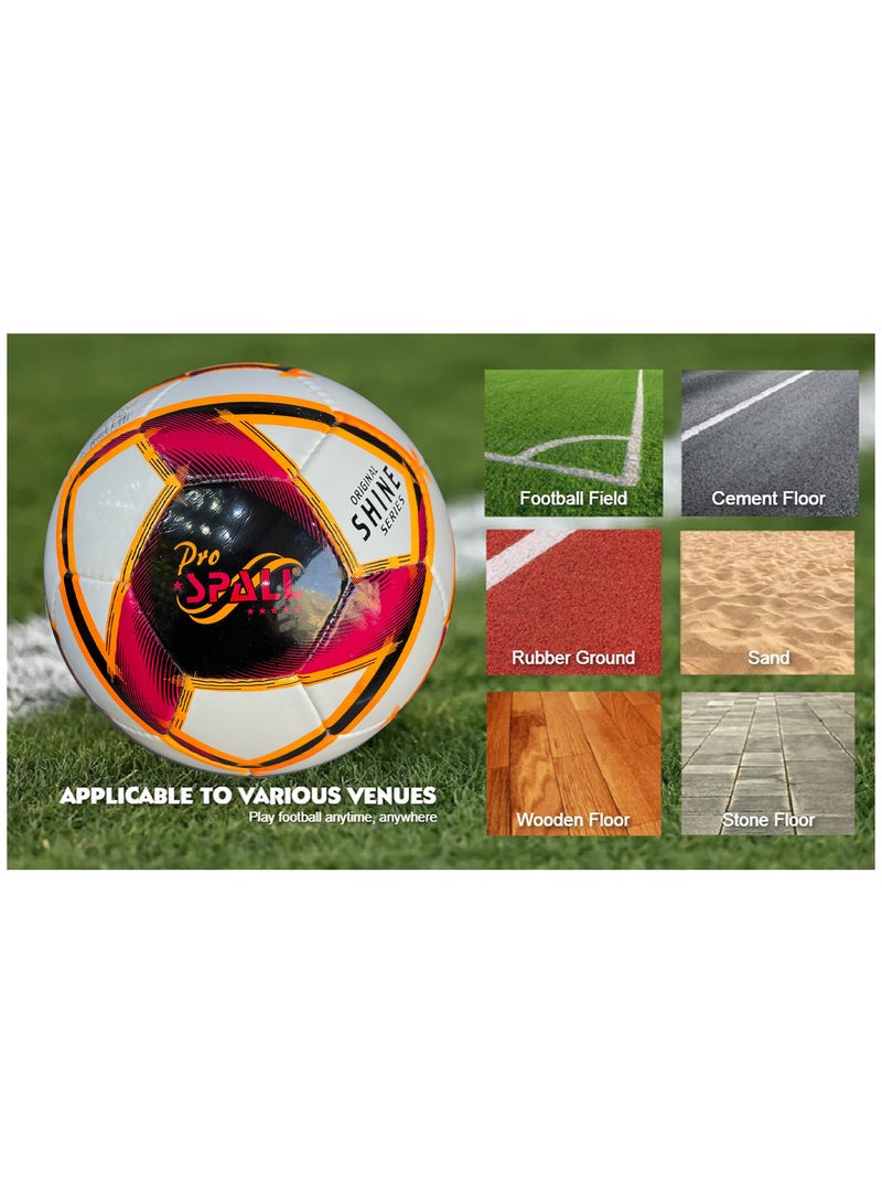 Spall Football Soccer Ball For Matches World Cup Best Indoor/Outdoor Water Proof Ball For Prefessional Training And Match Men And Women Youth And Adult - Image 4