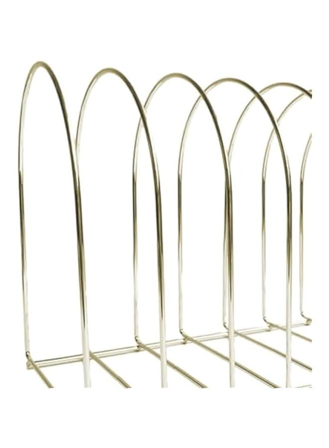 Generic Woolen Hat Display Stand Swimming Cap Holder Decorative Tabletop Hat Rack Knit Hat Storage Rack for Home Cloakroom Decoration, 7 Grids Gold - Image 5