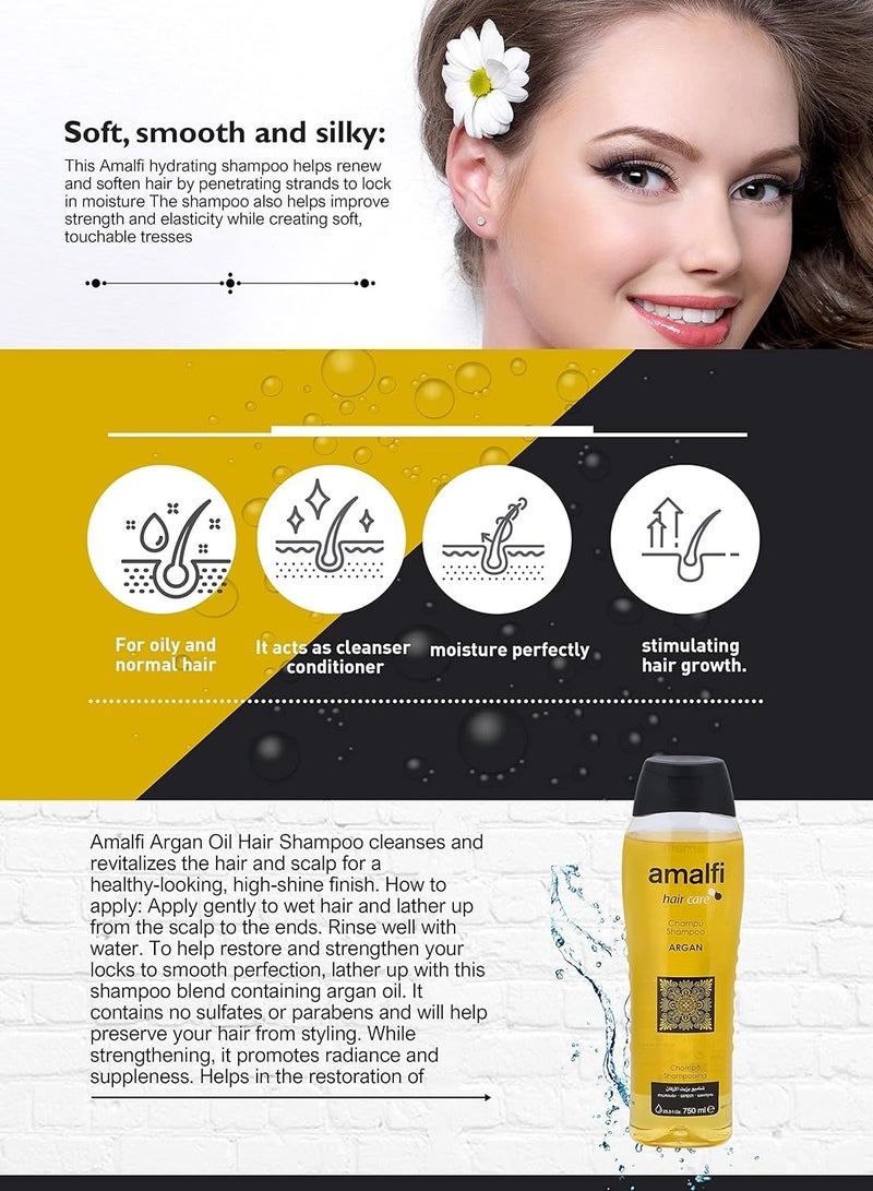 امالفي شامبو زيت الأركان 750 مل - Image 3