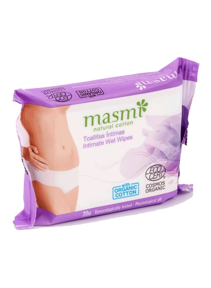Masmi Intimate Wet Wipes 20 Pack - Image 1