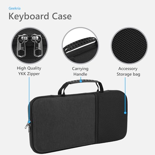 GEEKRIA Keyboard Hard Shell Protective Travel Case Compatible with Logitech MK470 Slim Wireless Keyboard and Mouse Combo Logitech MK470 K585 K580 Dark Gray - Image 3