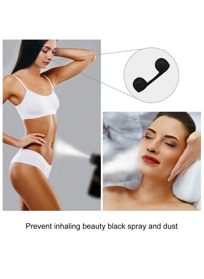 ELERA 50 Pieces Nose Filters for Spray Tanning, Elera Disposable Plugs Supplies for Spray Tanning Nose Protection Allergen Blocker (Black)  - Image 2