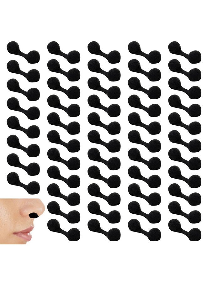 ELERA 50 Pieces Nose Filters for Spray Tanning, Elera Disposable Plugs Supplies for Spray Tanning Nose Protection Allergen Blocker (Black)  - Image 1