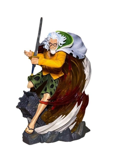 One Piece Grandmaster Kuma Figure - Resonance with Boundaries of Ability, LED Light-up, Battle Scene Anime Model Statue for Display.