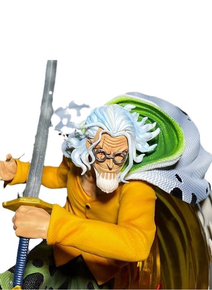 One Piece Grandmaster Kuma Figure - Resonance with Boundaries of Ability, LED Light-up, Battle Scene Anime Model Statue for Display.