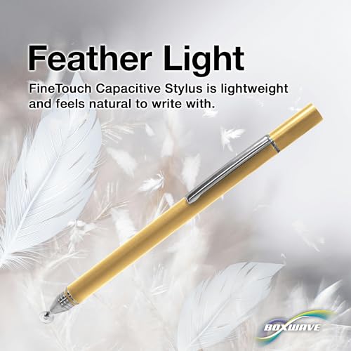 BoxWave Stylus Pen Compatible with Samsung Galaxy Z Flip - FineTouch Capacitive Stylus, Super Precise Stylus Pen - Champagne Gold - Image 5