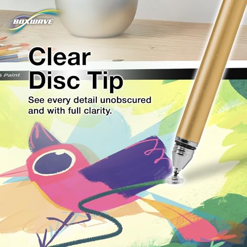 BoxWave Stylus Pen Compatible with Samsung Galaxy Z Flip - FineTouch Capacitive Stylus, Super Precise Stylus Pen - Champagne Gold - Image 4