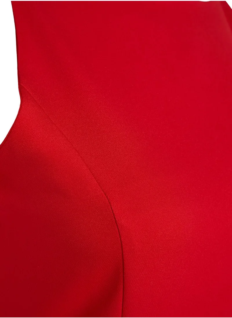 Trendyol Curve Zip Neck Knitted Dress