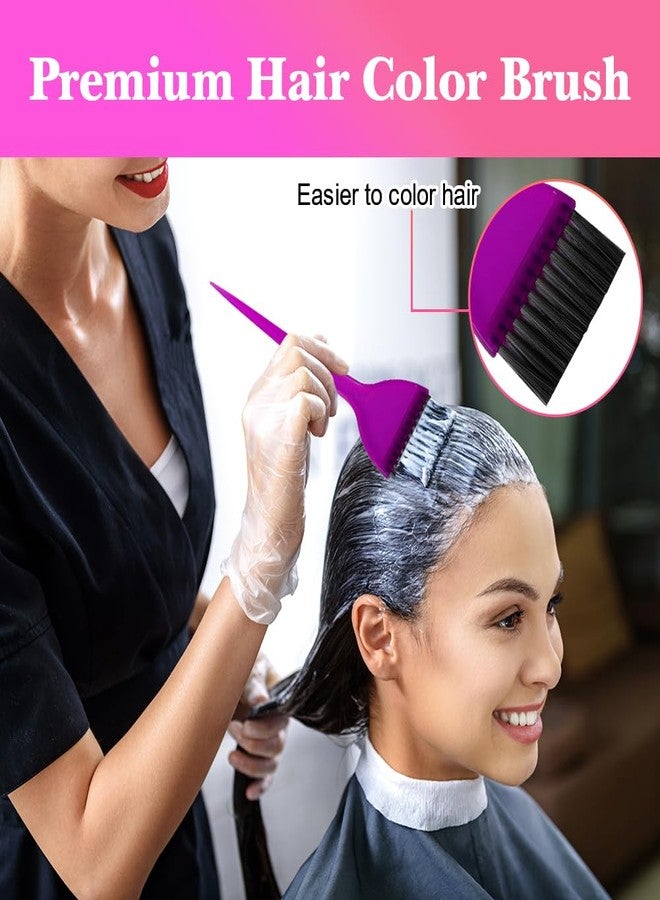 MOONMINI Hair Dye Color Brush and Bowl Set, Color Bowl Brushes Tool Mixing Bowl Kit Tint Comb for Hair Tint Dying Coloring Applicator (Purple) - Image 4