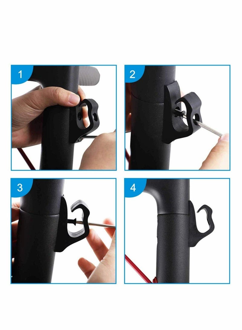 Scooter Front Hook Carrying Hook Mounting Kit Multifunctional Hook Accessories compatible for Xiaomi 1S M365 Pro Electric Scooter - Image 2