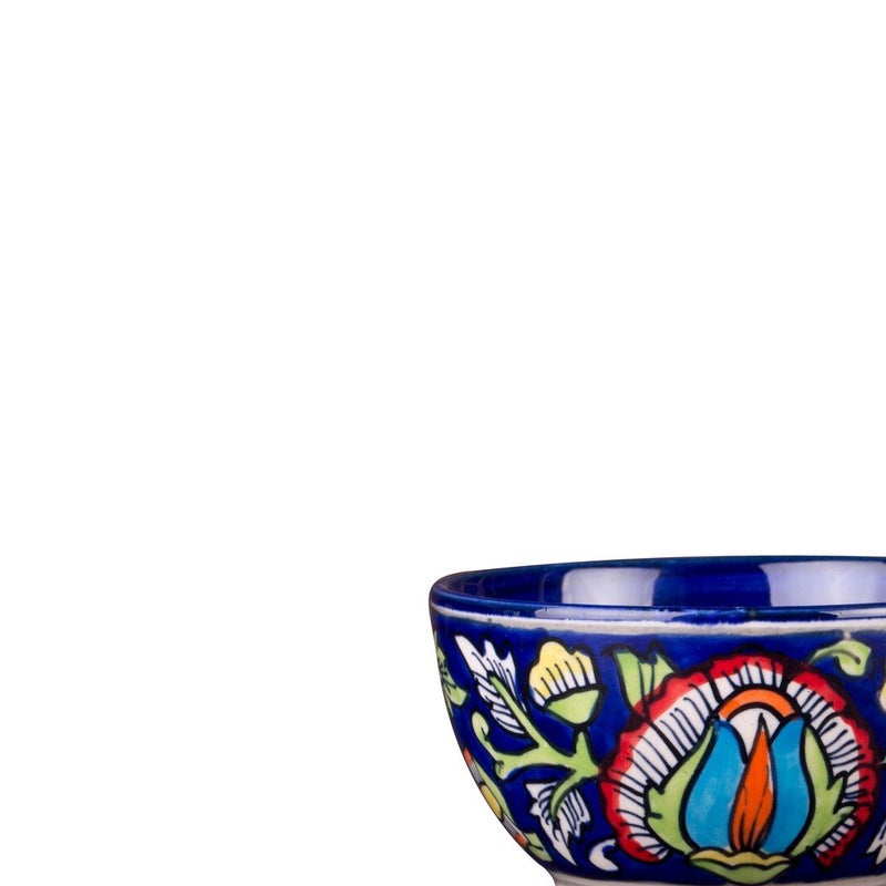 Caffeine Ceramic Handmade Blue Jaipuri Dining Bowl Set of 4 200ml - Image 2
