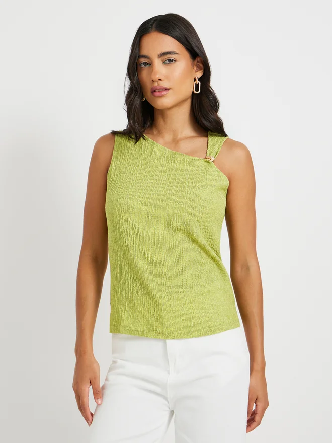 Take Two Take Two Texture One Shoulder Regular Fit Top