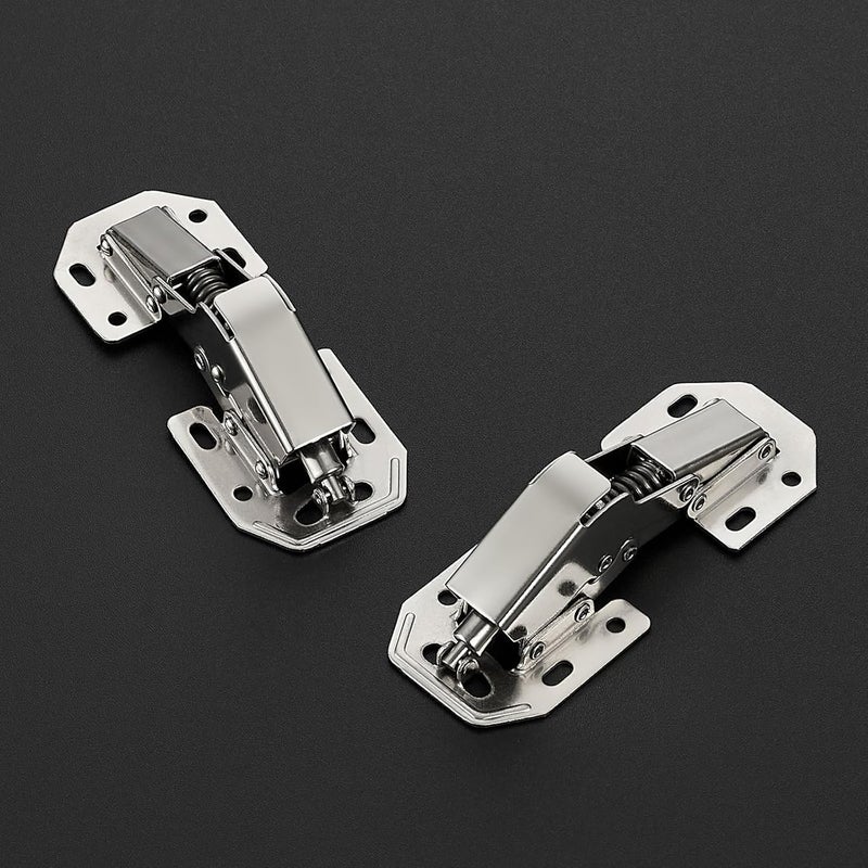 Ravinte 4 Pack Soft Close Hidden Hinges Surface Mount Kitchen Cabinet Hinges, No Pre-drilled Heavy Duty for Kitchen Cabinet Cupboard Door - Image 2