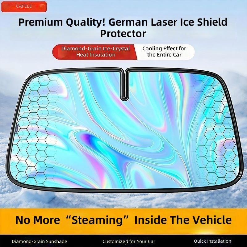 Cafele Car Sunshade Front Windshield Cover - UV Protection & Heat Insulation - Image 2