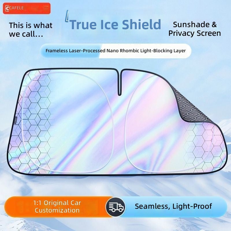 Cafele Car Sunshade Front Windshield Cover - UV Protection & Heat Insulation - Image 1