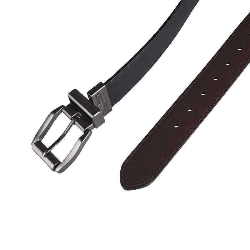 Levi's Men's Black To Brown Laminate Reversible Leather Belt, black/Brown, 30 - Image 5